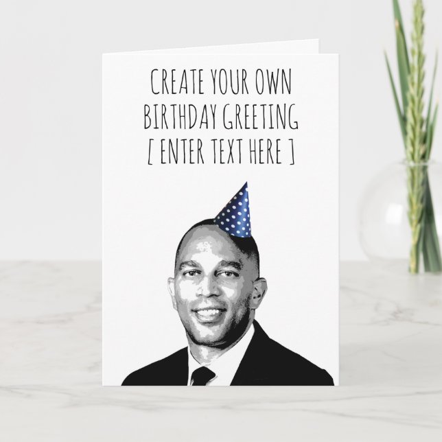 Carte d'anniversaire personnalisée de Hakeem Jeffr (Devant)