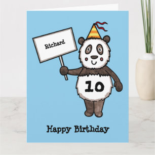 Carte d'anniversaire personnalisée de la fête du P