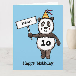 Carte d'anniversaire personnalisée de la fête du P