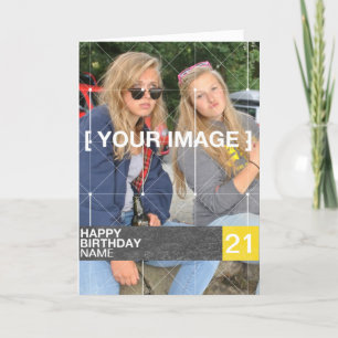 Carte d'anniversaire personnalisée de photo