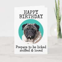 Carte d'anniversaire personnalisée de votre Carlin