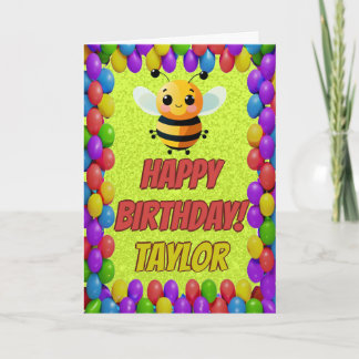 Carte d'anniversaire personnalisée et amusante en