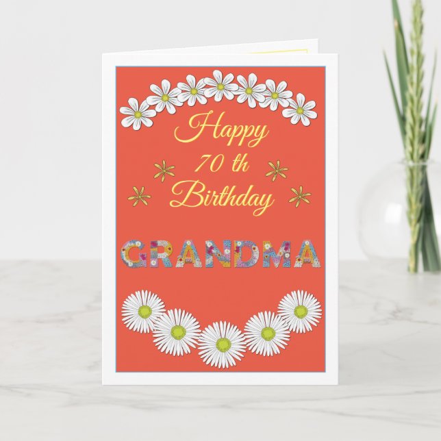 Carte d'anniversaire personnalisée Grandma (Devant)