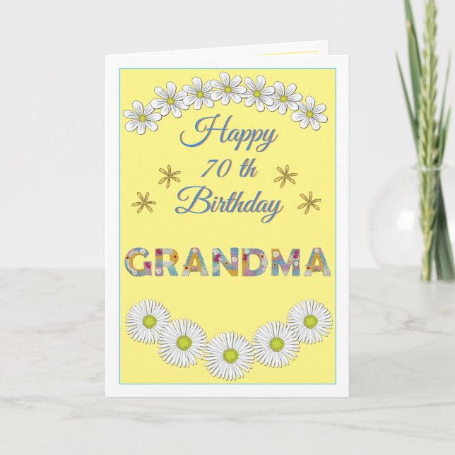 Carte d'anniversaire personnalisée Grandma (Devant)
