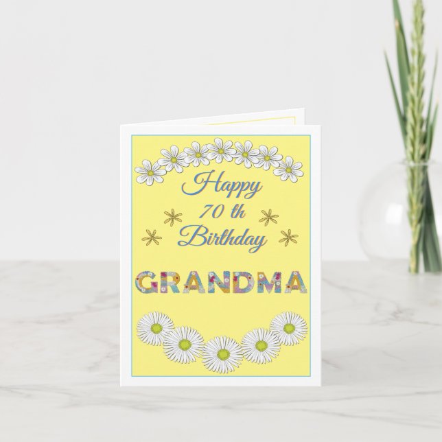 Carte d'anniversaire personnalisée Grandma (Devant)