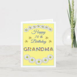 Carte d'anniversaire personnalisée Grandma