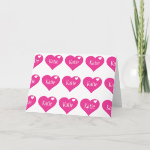 CARTE D'ANNIVERSAIRE PERSONNALISÉE "KATIE"