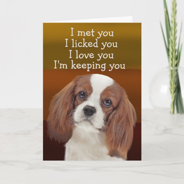 Carte d'anniversaire personnalisée King Charles Ca (Devant)