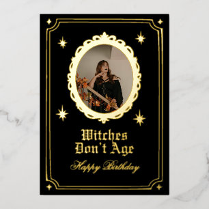 Carte d'anniversaire personnalisée Les sorcières n