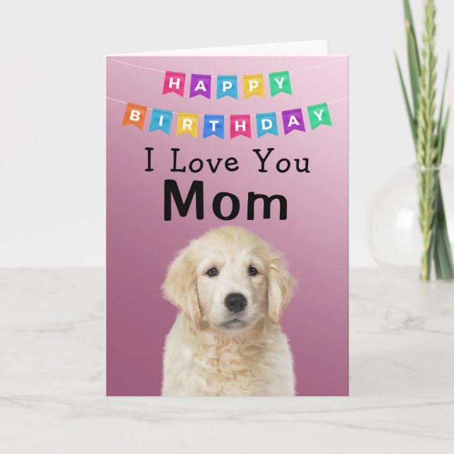 Carte d'anniversaire personnalisée Meilleure maman (Devant)