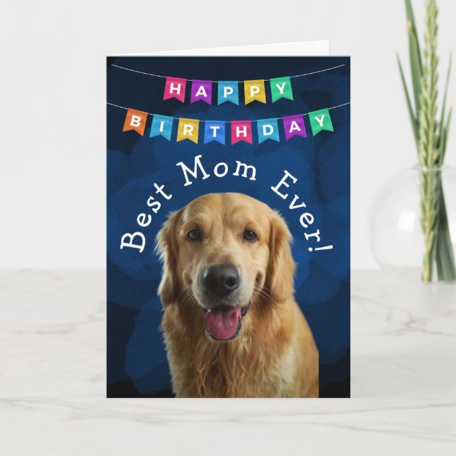 Carte d'anniversaire personnalisée Meilleure maman (Devant)