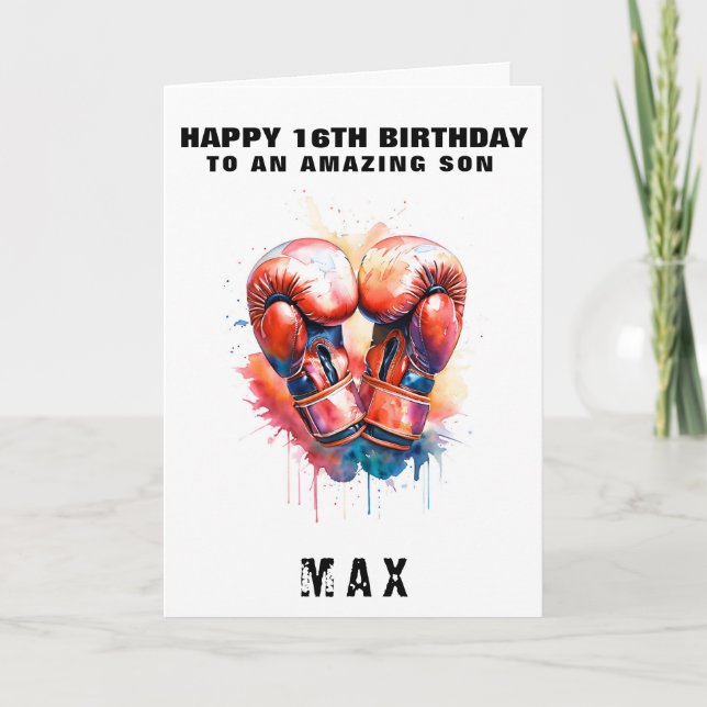 Carte d'anniversaire personnalisée - Nom personnal (Devant)