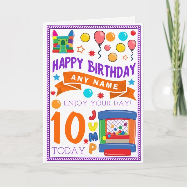 Carte d'anniversaire personnalisée par château (Devant)