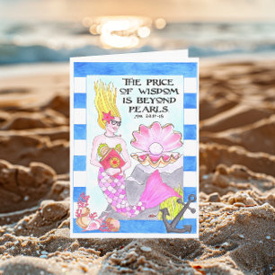 Carte d'anniversaire personnalisée Pearl of Wisdom