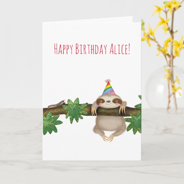 Carte d'anniversaire personnalisée pour bébé pares (Fleur jaune)