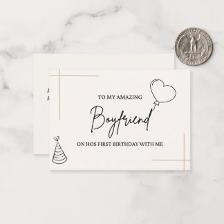 Carte d'anniversaire personnalisée pour copain