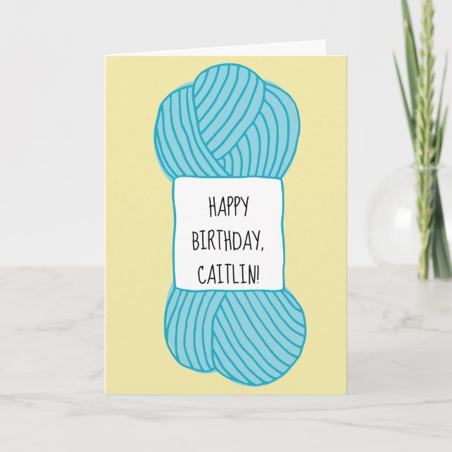 Carte d'anniversaire personnalisée pour dame (Devant)