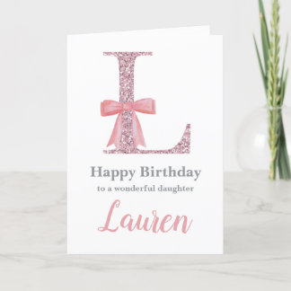 Carte d'anniversaire personnalisée pour elle - Let