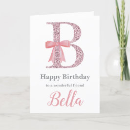 Carte d'anniversaire personnalisée pour elle - Let