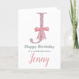 Carte d'anniversaire personnalisée pour elle - Let