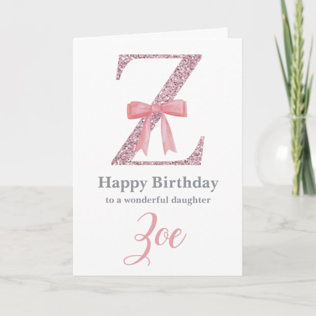 Carte d'anniversaire personnalisée pour elle - Let (Devant)