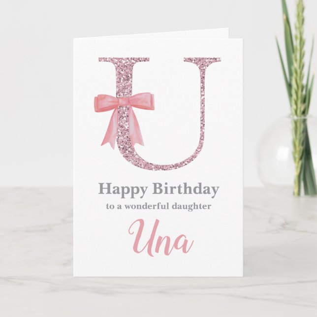 Carte d'anniversaire personnalisée pour elle - Let (Devant)