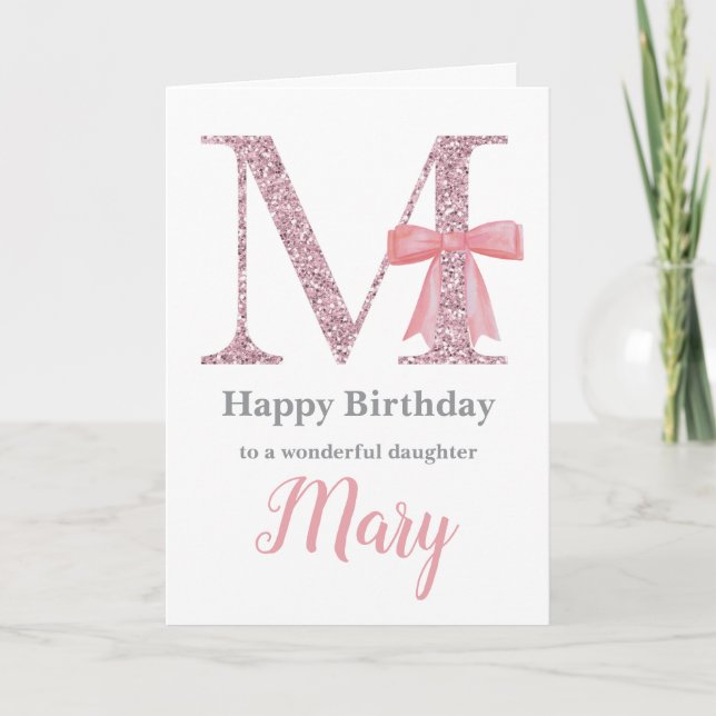Carte d'anniversaire personnalisée pour elle - Let (Devant)