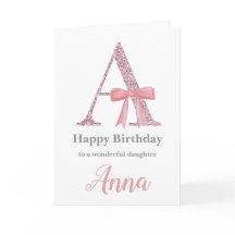 Carte d'anniversaire personnalisée pour elle - Let