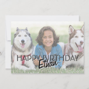 Carte d'anniversaire personnalisée pour enfants av
