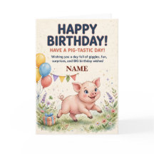 Carte d'anniversaire personnalisée pour enfants av