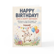 Carte d'anniversaire personnalisée pour enfants av