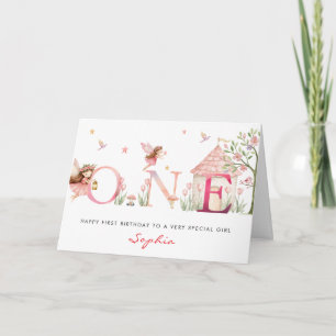Carte d'anniversaire personnalisée pour fille avec
