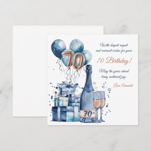 Carte d'anniversaire personnalisée pour hommes pou