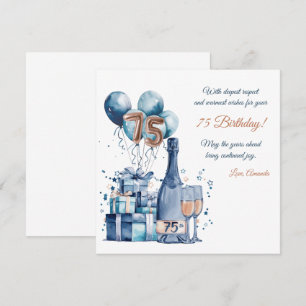 Carte d'anniversaire personnalisée pour hommes pou