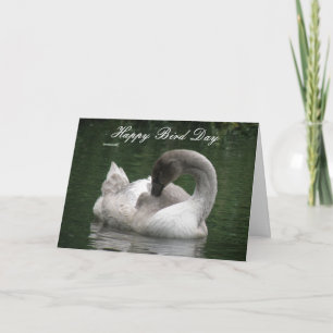 Carte d'anniversaire personnalisée pour le cygne e