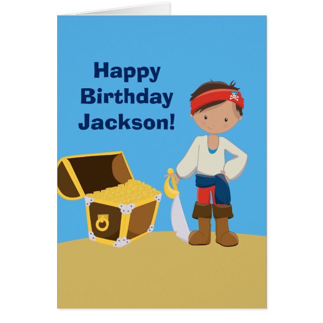 Carte d'anniversaire personnalisée pour les enfant (Devant)