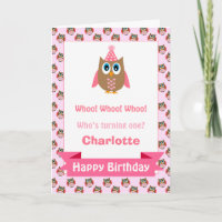 Carte d'anniversaire personnalisée pour les filles