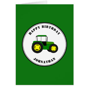 Carte d'anniversaire personnalisée pour les tracte