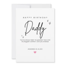 Carte d'anniversaire personnalisée pour papa Simpl