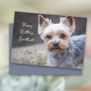 Carte d'anniversaire personnalisée pour Terrier du
