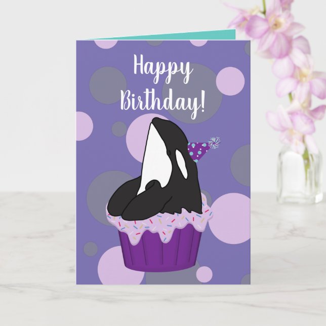 Carte d'anniversaire personnalisée pour tueur à Or (Orchidée)