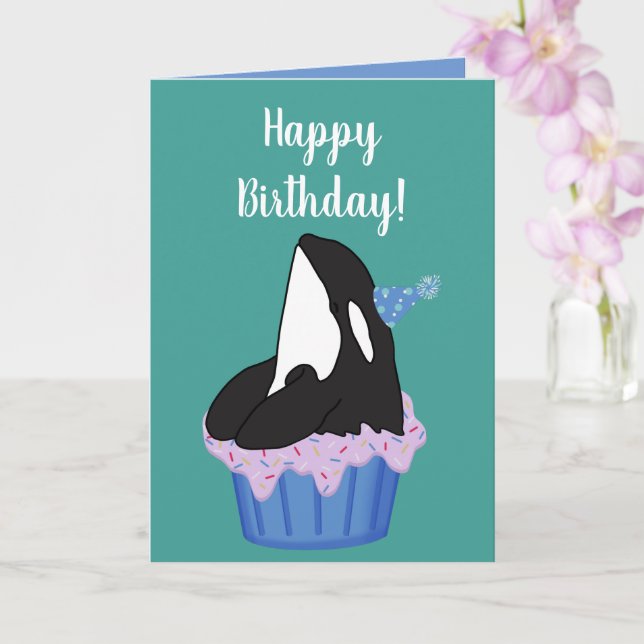Carte d'anniversaire personnalisée pour tueur à Or (Orchidée)