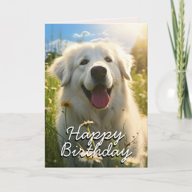 Carte d'anniversaire personnalisée pour un berger  (Devant)