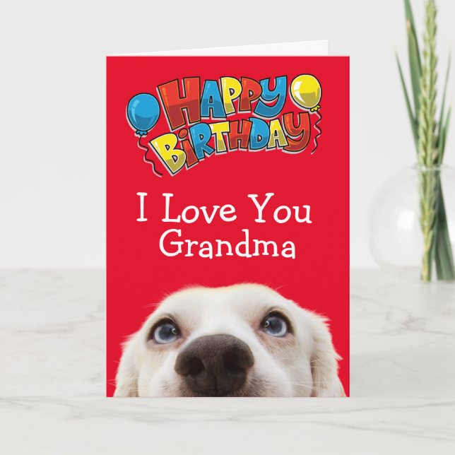 Carte d'anniversaire personnalisée pour votre gran (Devant)