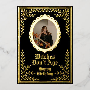 Carte d'anniversaire personnalisée sorcières ne vi