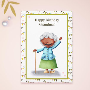 Carte d'anniversaire personnalisée Sweet Grand-mèr