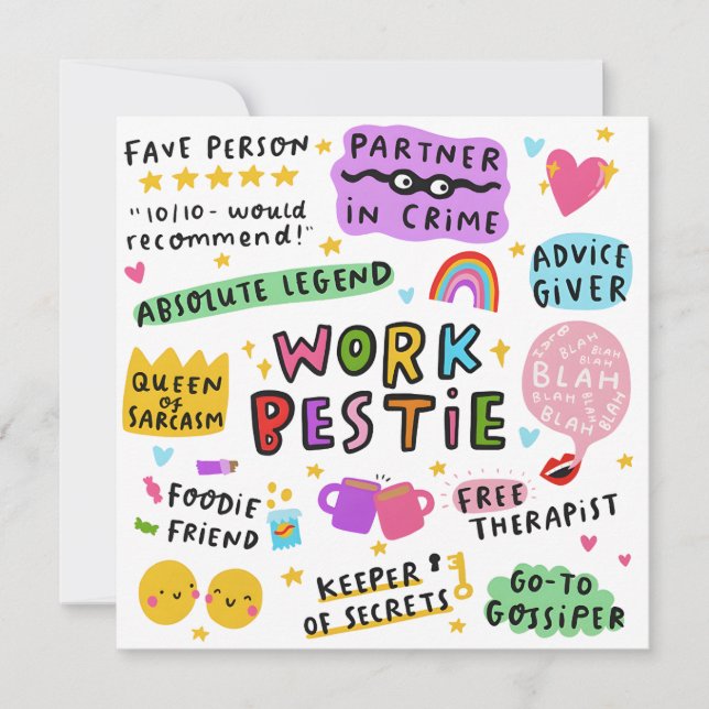 Carte d'anniversaire personnelle Carte de bestin d (Devant)