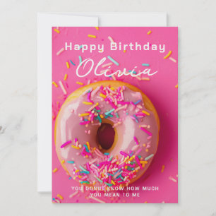 Carte d'anniversaire Petit ami Petite amie Donut B