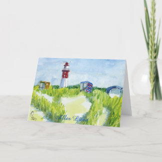 Carte d'anniversaire Phare