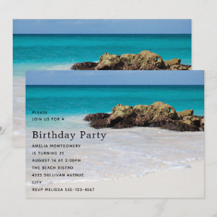 Carte d'anniversaire Photo de plage de sable de l'